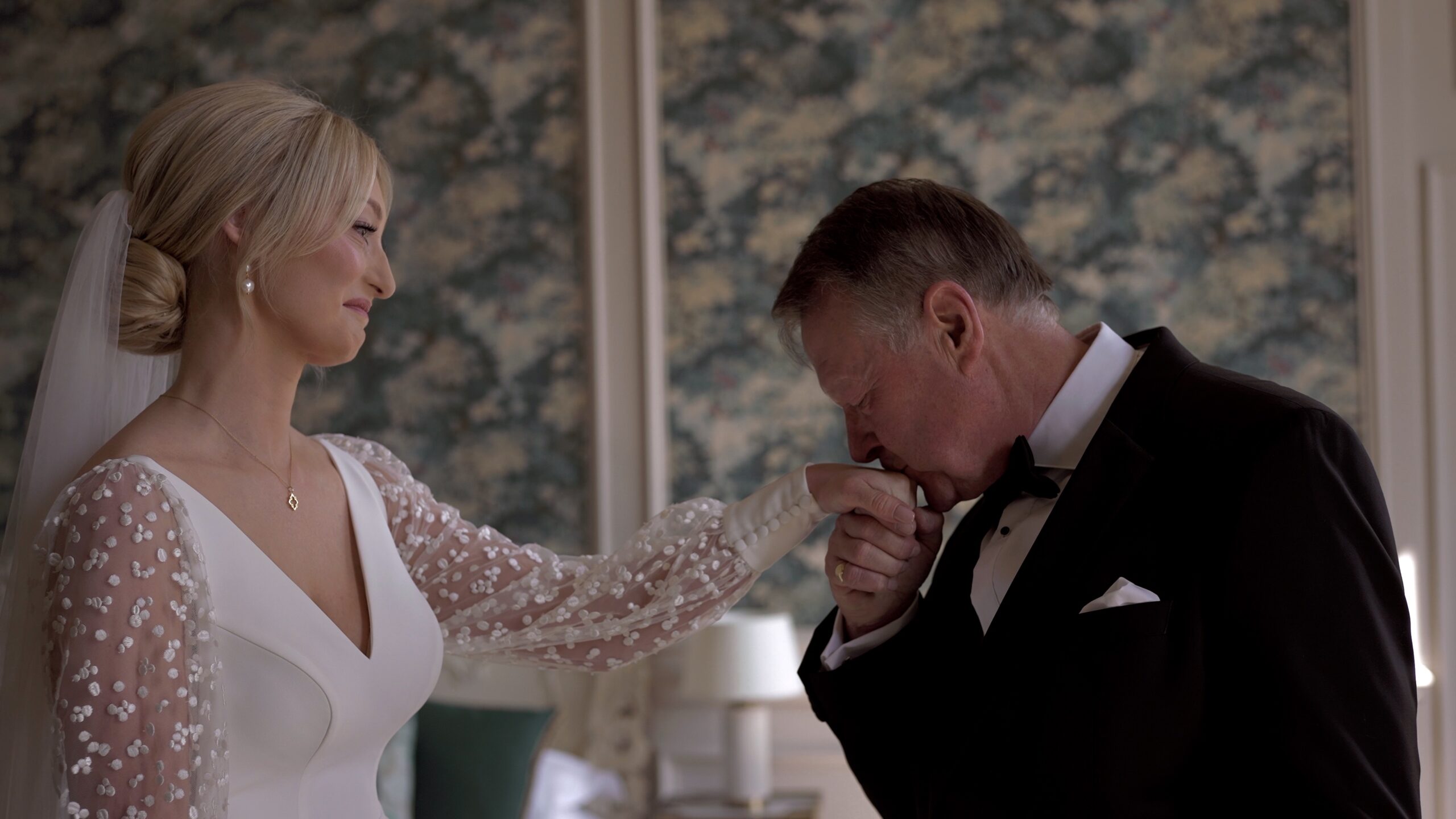 Father of the bride first look